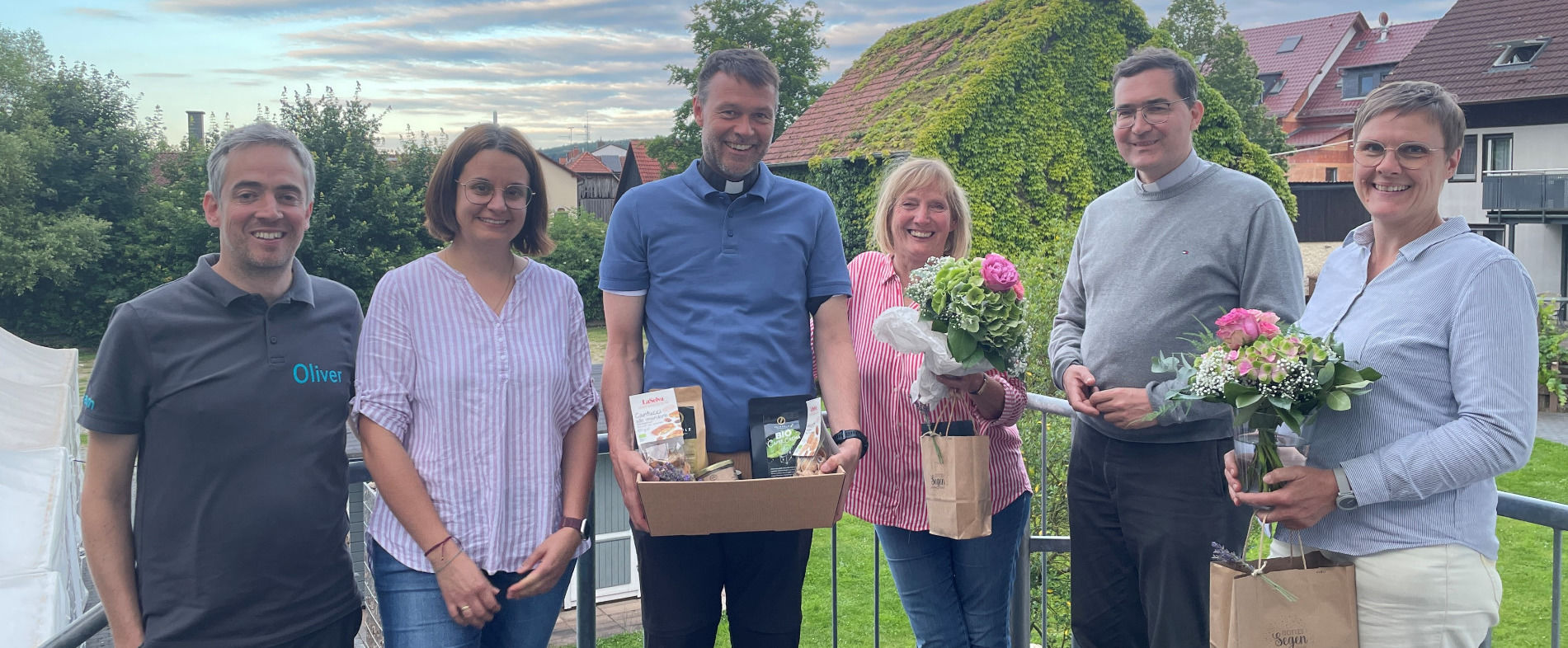 v.l.n.r.: Oliver Henkel, Sandra Henkel, Markus C. Günther, Carola Plambeck, Christoph Rödig und Doris Pausch